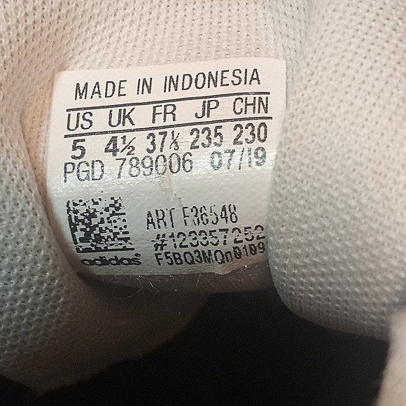 Adidas Cloud White Runfalcon Mesh Sneakers Size 5 - Picture 8 of 11